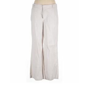 Peruvian Connection the Kayla Linen Blend Trouser Wide Leg in Cream Women Sz. 14